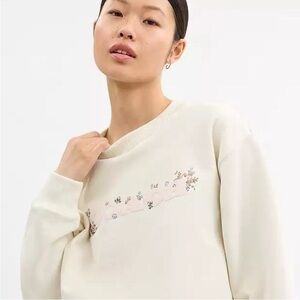 COACH Spring Blossom Crewneck Sweatshirt Medium